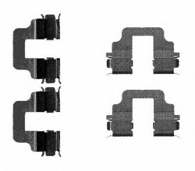 HELLA PAGID 8dz355203291 -  Комплектующие, колодки дискового тормоза